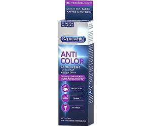 Rapid White Anti Colour Toothpaste for Whiter Teeth Without Hydrogen Peroxide Effective Formula 75 ml