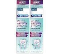 Rapid White Booster White & Strong Dual Action Toothpaste 75ml | 3 Shades Whiter in 1 Use | Includes Fluoride | Prevents Tartar & Plaque Build Up | Mint Flavour | Clinically Proven (Pack of 2)