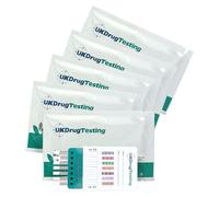 Rapid Workplace Urine Test Kits - Harm Reduction & Safe Workplace - Tests for 7 Most Abused Substances in Industry & Employment - Accurate, Quick Results - 5 Pack (Individually Packaged)