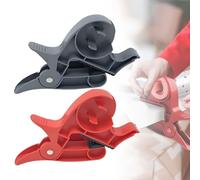 Rapid Wrapper, Christmas Wrapping Paper Holder and Tape Dispenser, Wrapping Paper Cutter, Gift Wrap Gadgets (Red+Grey)