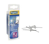 Rapid XL Rivets Including Drill Bit, Ø4 x 10 mm, Pack of 50, 5000660