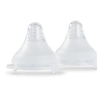 Nuby RapidBottle Teats - Made for Rapid Bottle | Fast Sterilising | Breast-Like Design | Anti-Colic Valves | Pack of 2 (Fast Flow)