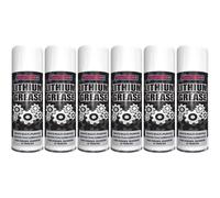 Rapide 300ml Lithium Grease Aerosol Spray Lubricant Can Multi-Purpose Hinge Track Oil (Pack of 6)