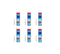 Rapide All-Purpose Flexible Silicone Sealant Cartridge White 260ml 5966 (Pack of 6)
