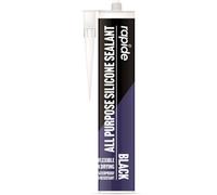 Rapide All Purpose Silicone Sealant Flexible Seals Quick Drying Black 260Ml