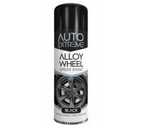 RAPIDE Auto Extreme AX Alloy Wheel Spray Paint Black 300ML | Ideal for Refreshing & Customizing Alloy Wheels | Long-Lasting, Chip & Fade Resistant | Smooth Satin Finish