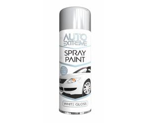 RAPIDE Auto Extreme AX Spray Paint Gloss White 250ML | Quick Drying, Petrol Resistant, Hard-Wearing | Gloss Finish for Interior & Exterior Use | CFC-Free