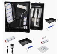 Rapide Complete Decorating Kit 10Pc - Professional Quality Paint Tools Set Includes Paint Tray, Roller Frames, Brushes And Others
