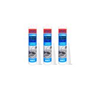 Rapide Flexible All Purpose Silicon Sealant White 260ml x 3