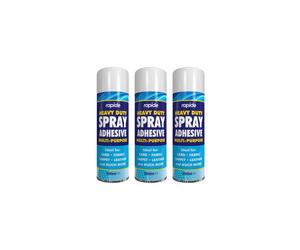 Rapide Heavy Duty Spray Adhesive Multi Purpose For Card, Fabric 300ml x 3
