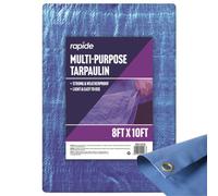 Rapide Multi-Purpose Blue Tarpaulin 8Ft X 10Ft Heavy Duty Waterproof Ground Sheet With Reinforced Eyelets For Outdoor Use (2026)