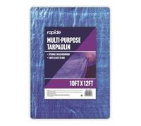 Rapide Multi-Purpose Blue Tarpaulin - Heavy-Duty Waterproof Ground Sheet for Outdoor, Camping & Garden Use (10ft x 12ft - 2027)