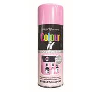 RAPIDE PF Colour It Spray Gloss Bubblegum Pink 400ML - High-Performance Quick-Drying Spray Paint | Ideal for Metal, Plastic, and Wood | Indoor & Outdoor Use