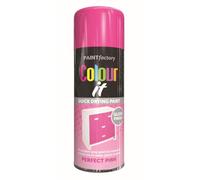 RAPIDE PF Colour It Spray Gloss Perfect Pink 400ml | Quick Drying High Performance Spray Paint | Multi-Surface Use on Metal, Plastic & Wood | Interior & Exterior Application