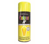RAPIDE PF Colour It Spray Gloss Sunshine Yellow 400ML - Quick-Drying High-Performance Spray Paint | Ideal for Metal, Plastic, and Wood | Interior & Exterior Use