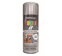 RAPIDE PF Colour It Spray Primer Grey 400ML - Quick-Drying High-Performance Spray Paint | Interior & Exterior Application | Ideal for Metal, Plastic, and Wood