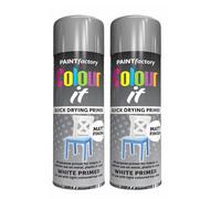 RAPIDE PF COLOUR IT Spray Primer White 250ml | Paint Factory Colour It | Quick Drying Matt Finish Primer for Metal, Plastic, and Wood | Interior & Exterior Use (2)
