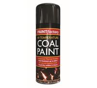 RAPIDE PF High Temperature Coal Paint 400ML - Heat Resistant up to 600°C | Exceptional Thermal Stability | Durable Finish for Ceramic Coals | Won't Blister, Peel, or Discolor