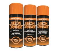 RAPIDE PF Spray Paint Neon Orange 400ML - Highly Visible Extra-Bright Matte Finish | Superior Coverage & Adhesion | Paint Factory Spray Paint | Ideal for Marking, Hazards & Craft Projects (3)