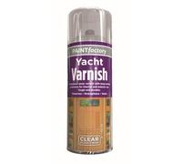 RAPIDE PF Yacht Varnish Spray Clear Gloss 400ML - Tough & Durable Top Coat for Long-Lasting Protection - Suitable for Interior & Exterior Use