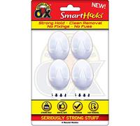 Rapide Strong as an Ox Smart Hooks Set of 4 White