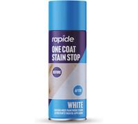 Rapide White One Coat Stain Stop Primer Sealer Blocks Grease Water Smoke Rust Walls Ceilings Plaster Wood 400Ml 2692