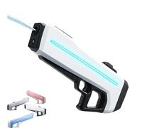 Rapidjet Pro - Electric Pulse Water Gun, Fully Automatic Large Capacity Electric Water Gun, 2025 Automatic One-Button Refill, 7 Kinds of LED Lighting Effects, Long-Range Power Soaker (White)