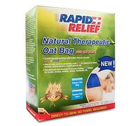 RapidRelief NATURAL THERAPEUTIC OAT BAG C/W GEL PACK (SQUARE), Blue