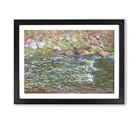 Rapids On The Petite Creuse By Claude Monet Classic Painting Framed Print | A3 Black Framed Wall Art | Ready to Hang | Classic Historical Picture | Living Room Bedroom Lounge Office