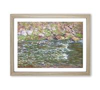 Rapids On The Petite Creuse By Claude Monet Classic Painting Framed Print | A4 Oak Framed Wall Art | Ready to Hang | Classic Historical Picture | Living Room Bedroom Lounge Office