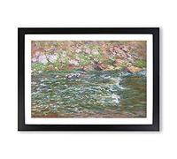 Rapids On The Petite Creuse by Claude Monet Framed Print | A2 Black Framed Wall Art | Ready to Hang | Modern Historical Picture | Living Room Bedroom Lounge Office