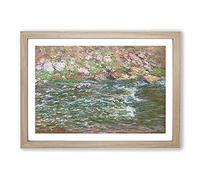 Rapids On The Petite Creuse by Claude Monet Framed Print | A2 Oak Framed Wall Art | Ready to Hang | Modern Historical Picture | Living Room Bedroom Lounge Office