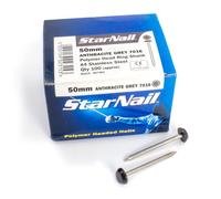 Rapierstar Starnail Polymer Headed Nails - 50mm, Anthracite Grey