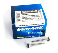 Rapierstar StarNail Polymer Headed Nails Ring-Shanked - 65mm, Anth Grey