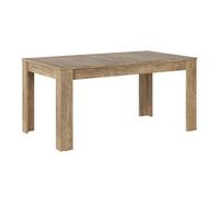 rapilla wooden exdending dining table in chestnut