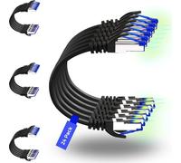 Rapink Patch Cables Cat8 7ft 24 Pack Slim, Cat8 Ethernet Patch Cable 40G Support, Snagless Cat 8 Patch Cable for Patch Panel to Switch, Flexiable Cat 8 Ethernet Cable Datacenter with Gold Plated