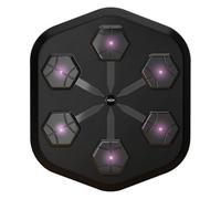 RAPLONC 2024 NEW OnePunch Boxing, V3 Music Boxing Machine Wall Mount, Bigger Panel Electronic Music Workout Machine with Boxing Gloves, Wall for Home Exercise Machine,Release Stress,Black