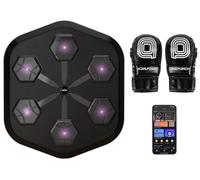 RAPLONC Onepunch Boxing PRO3.0, Full LED Music Workout, Black