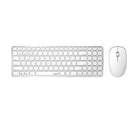 Rapoo 9300M Multi-mode Wireless Ultra-slim Desktop Combo Set - White (QWERTY)