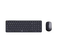 Rapoo 9310M Wireless Keyboard Mouse Set Deskset 2400 DPI Sensor Up to 12 Months Flat Battery Life Aluminum DE-Layout Design QWERTZ PC & Mac - Black