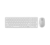 Rapoo 9360M Wireless Keyboard and Mouse Combo, Blade-Series E9310M 99-Key Ultra-Thin Keyboard and M300G Silent Mouse, Support 4 Devices, Quiet, Compact, Battery Powered, for Windows/Mac/Linux/Chrome -