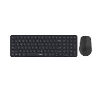 Rapoo 9360M Wireless Keyboard and Mouse Combo, Blade-Series E9310M 99-Key Ultra-Thin Keyboard and M300G Silent Mouse, Support 4 Devices, Quiet, Compact, Battery Powered, for Windows/Mac/Linux/Chrome -