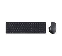 Rapoo 9560M Wireless Keyboard and Mouse Combo, Blade-Series E9550L 110-Key Ultra-Thin Keyboard and MT760SE Wireless Mouse, Support 4 Devices, Quiet, USB-C, Rechargeable, for Windows/Mac/Linux/Chrome