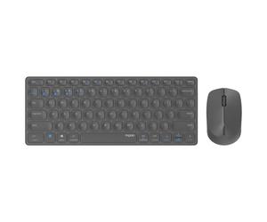 Rapoo 9600M Wireless multimode Blade Combo Set, QWERTY US - Dark Grey