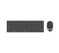 Rapoo 9750M clavier Souris incluse RF sans fil + Bluetooth QWERTZ Allemand Gris