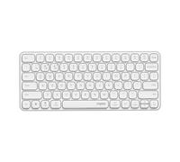 RAPOO E9050L 75% Wireless Membrane Keyboard, QWERTY US layout, Multi-mode, Ultra-slim,78 Key Multi-Device Wireless Keyboard, 2.4GHz/Bluetooth 5.0/4.0 Wireless Keyboard for Windows/Mac/Linux/Chrome, Su