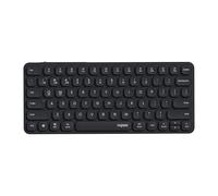 Rapoo E9050L Bluetooth Wireless Keyboard, Support 4 Devices, 78-Key Keyboard with Indicator Light, Silent, Rechargeable, 90-Day Battery Life, Ultra-Thin Keyboard for Windows/Mac/Linux/Chrome, Black