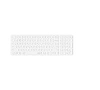 Rapoo E9310M Wireless Keyboard Bluetooth & 2.4G USB Wireless, Multi Device up to 4 Devices, Compact Aluminium Housing Flat, Battery Operated, QWERTZ Layout German, White
