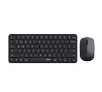 RAPOO Keyboard and Mouse Wireless - 9010M Multi-Device Wireless Keyboard Mouse Combo, 2.4GHz/Bluetooth 5.0/4.0 Wireless Keyboard Mouse Set for Windows/Mac/Linux/Chrome, Support 4 Devices, Silent Click
