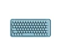 Rapoo Ralemo Pre 5 Wireless Keyboard Mechanical, Bluetooth/2.4GHz/Cable | German Layout QWERTZ, Blue Switches, Retro Typewriter Keyboard Round, 79 Keys Compatible with PC & Mac, Blue